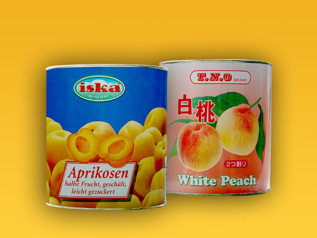 杏子、白桃罐頭